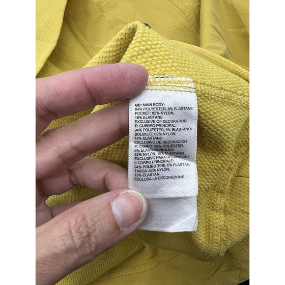 The North Face Men Tekno Ridge Crew Pullover Sweatshirt X-large Yellow And Black - Picture 5 of 10